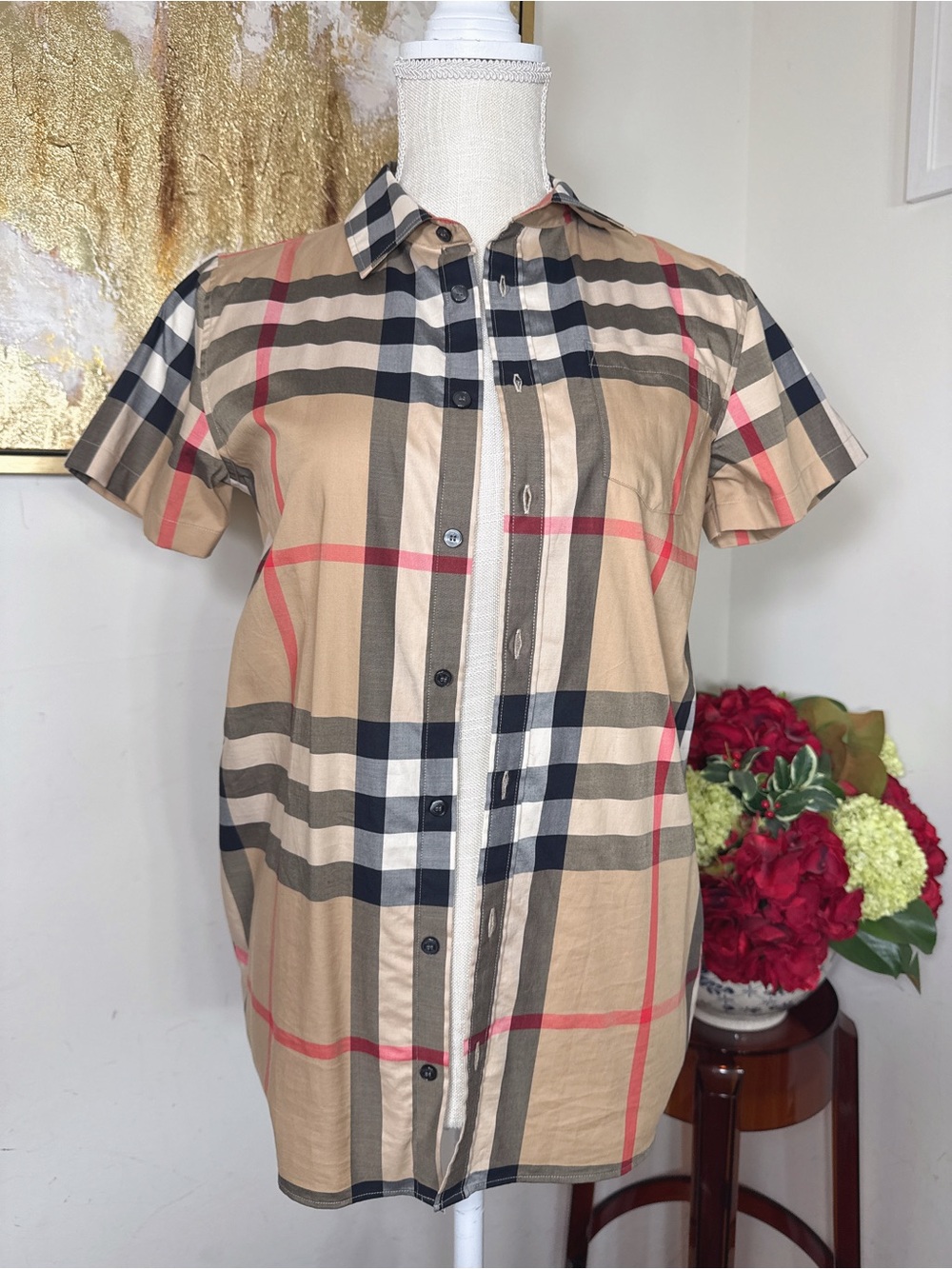 BURBERRY
Boys Beige Checkered Shirt